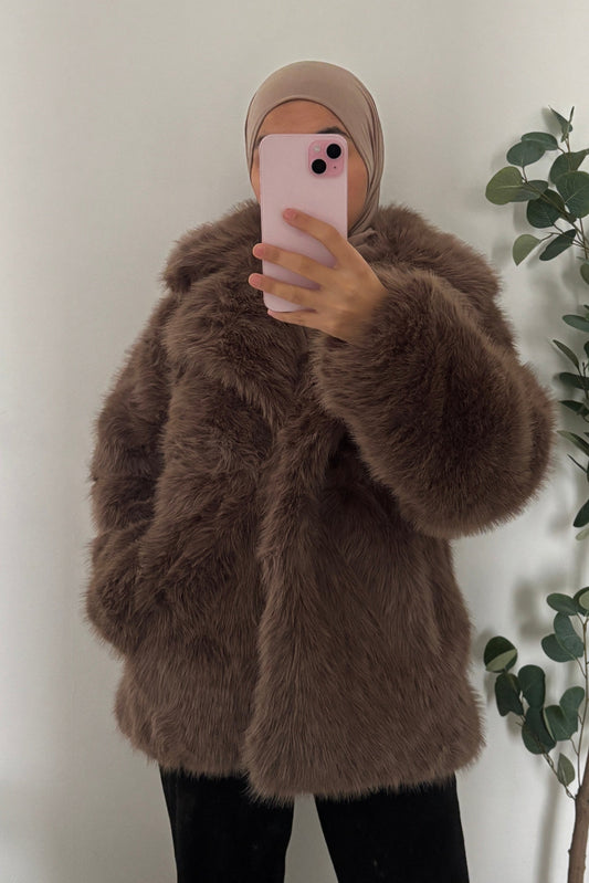 Fourrure Lyna - Light Coffee